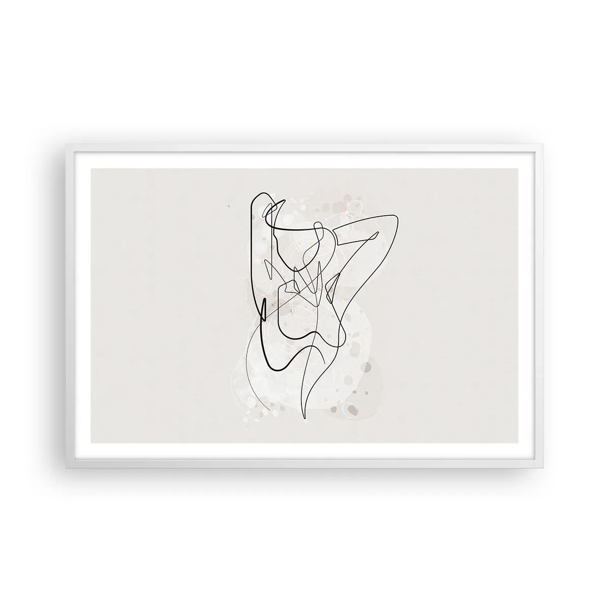 Plakat i hvid ramme - Forførelsens kunst - 91x61 cm