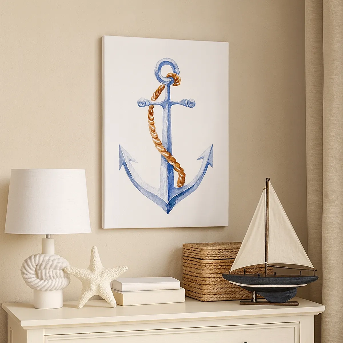 Lærredstryk - Billede på lærred - Ahoj eventyr! - 50x70 cm