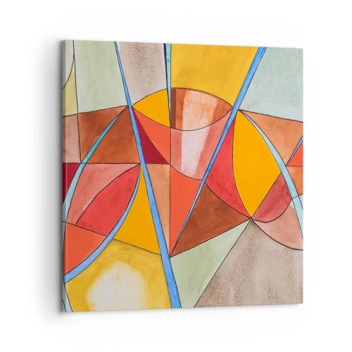 Lærredstryk - Billede på lærred - Karrusel, karrusel af drømme - 60x60 cm