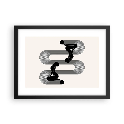 Plakat i sort ramme - Sensuel symmetri - 40x30 cm