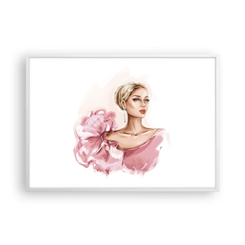 Plakat i hvid ramme - Som malet... - 100x70 cm