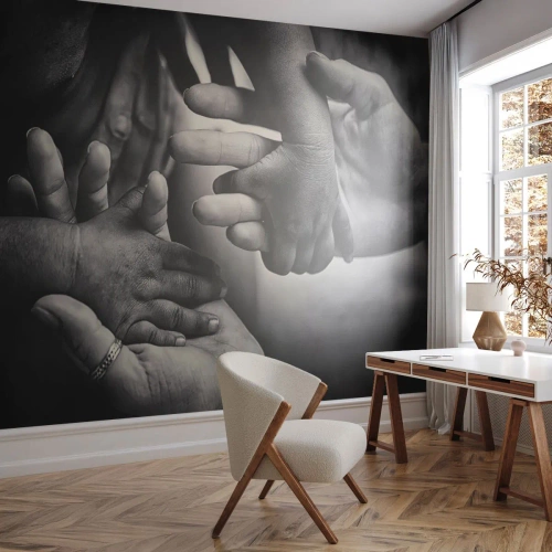 Fototapet Selvklæbende Deluxe Sticker - At være menneske - Hænder, Mennesker, Elsker - 250x175 cm