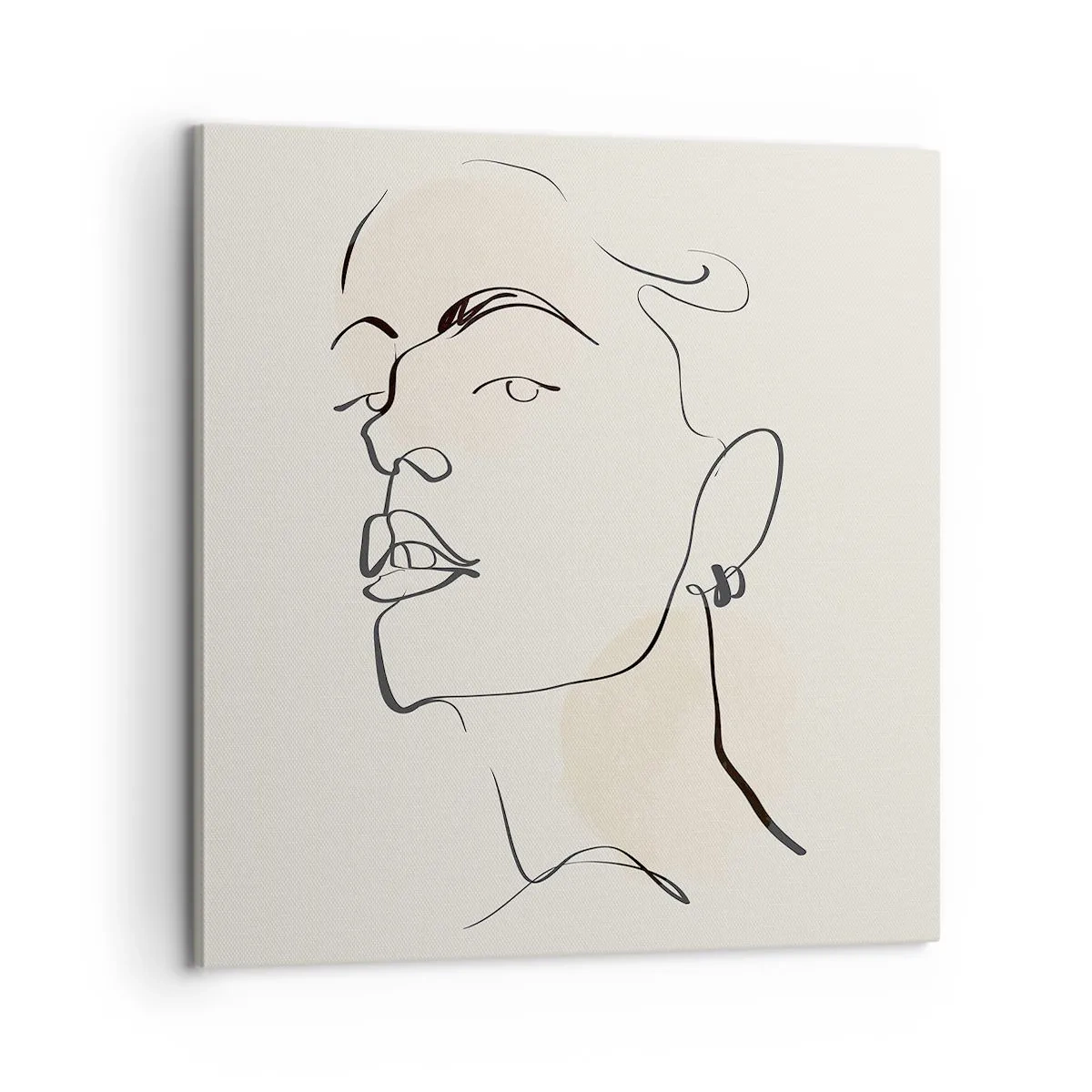 Lærredstryk - Billede på lærred - Et stolt blik - 60x60 cm