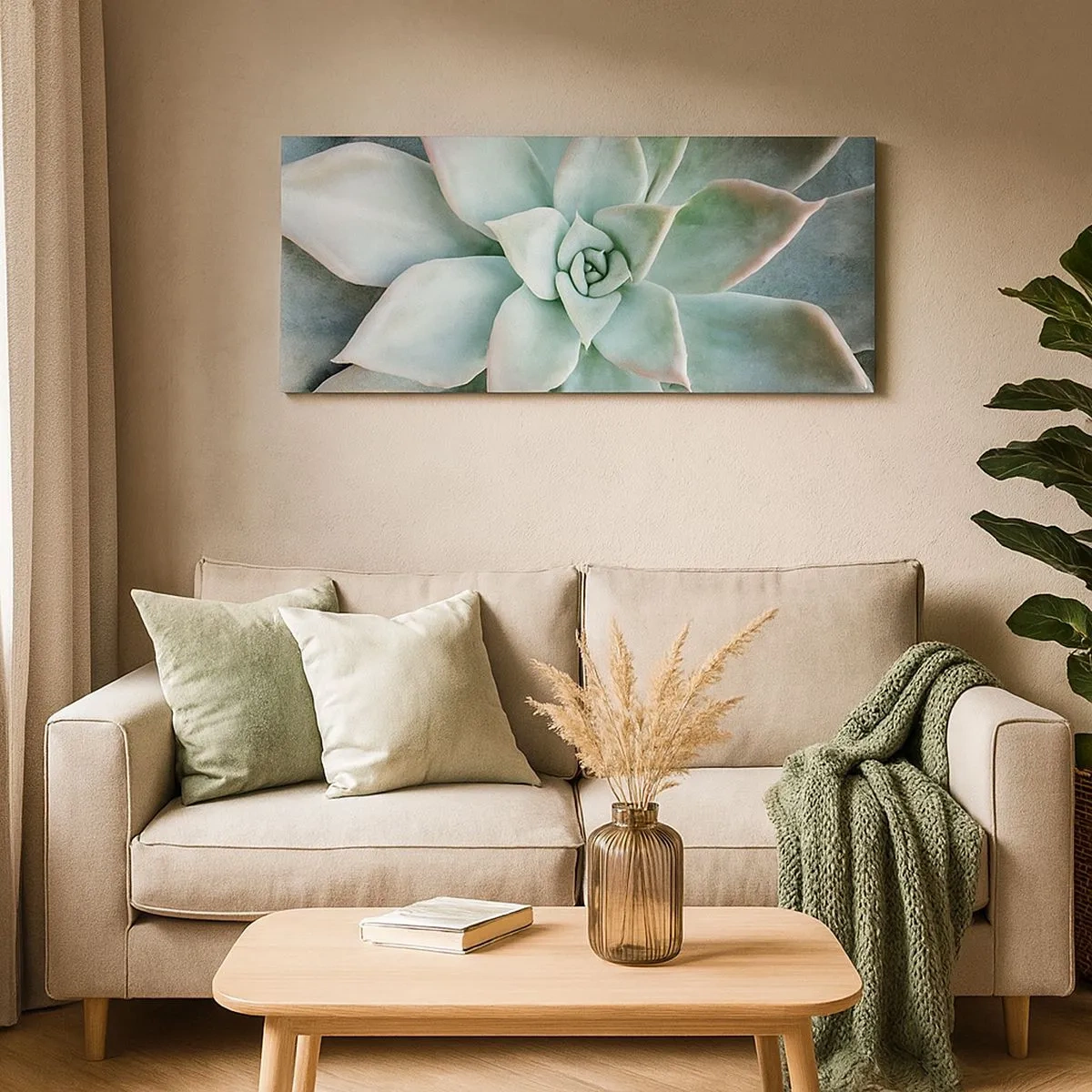 Lærredstryk - Billede på lærred - Hjertet af ørkenen - 100x40 cm