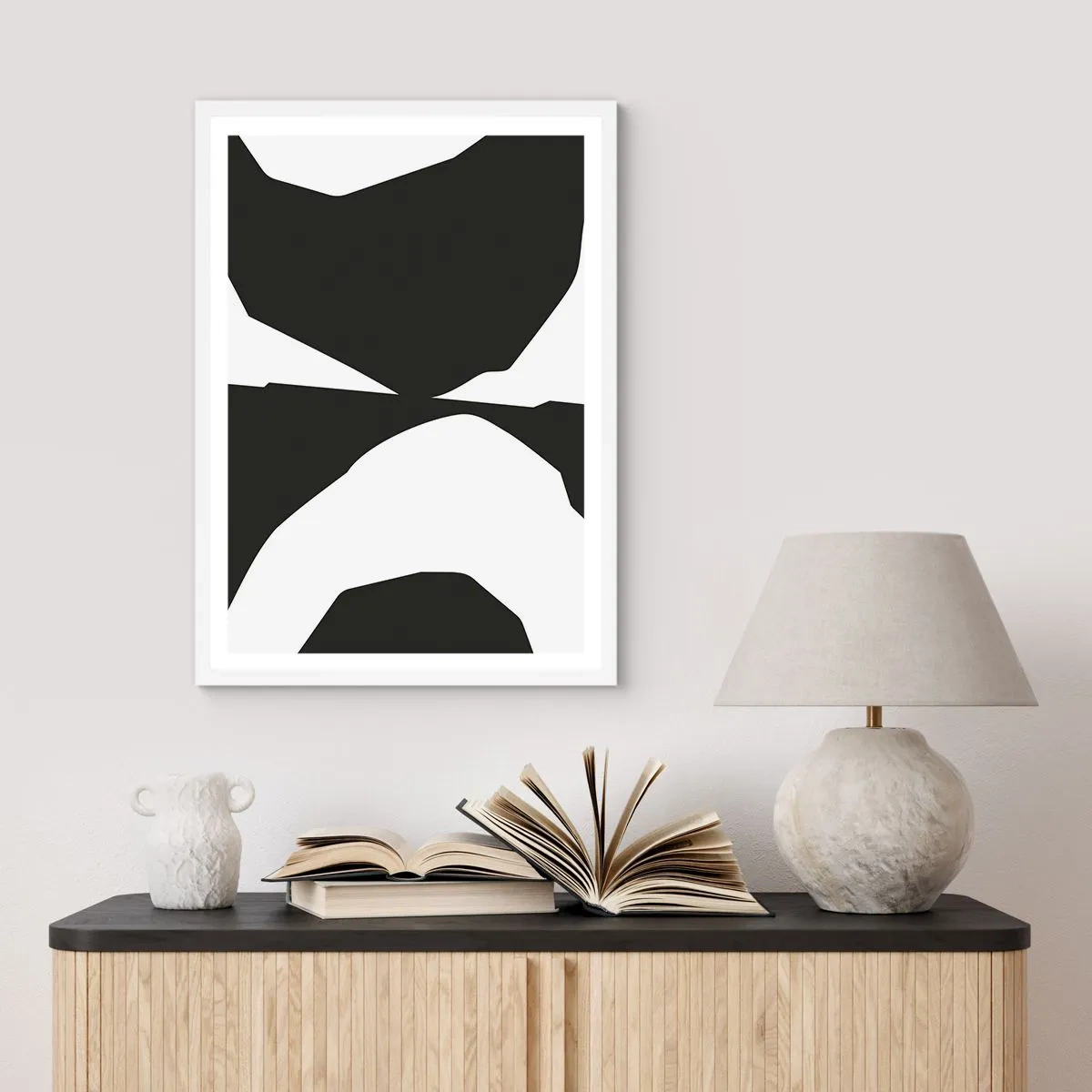 Plakat i hvid ramme - Positiv-negativ - 40x50 cm