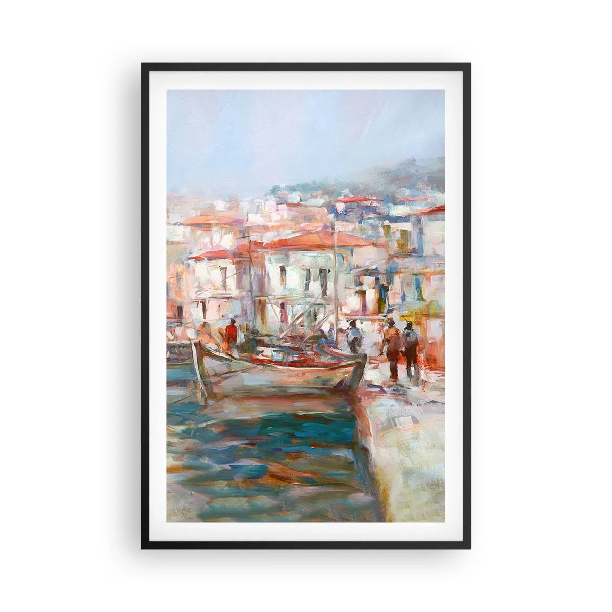 Plakat i sort ramme - Pastelfarvede helligdage - 61x91 cm