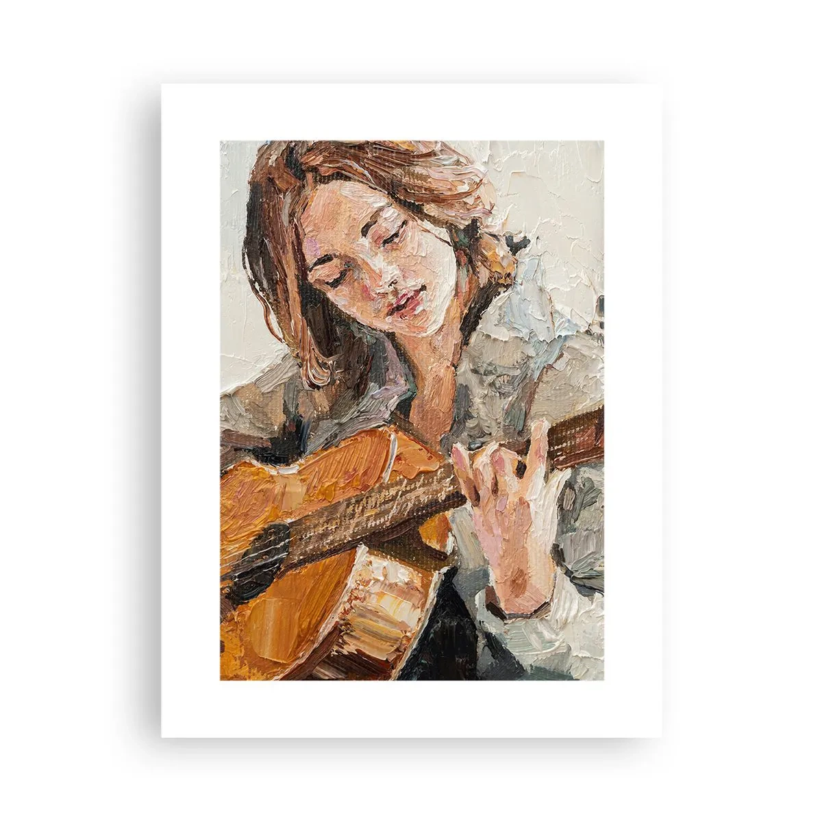 Plakat - Koncert for guitar og et pigehjerte - 30x40 cm