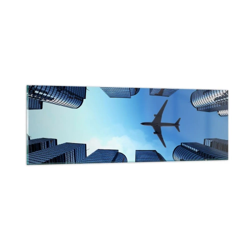 Billede på glas - Udsigt fra glasslugten - 90x30 cm