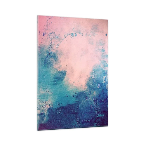 Billede på glas - Blå omfavnelse - 80x120 cm