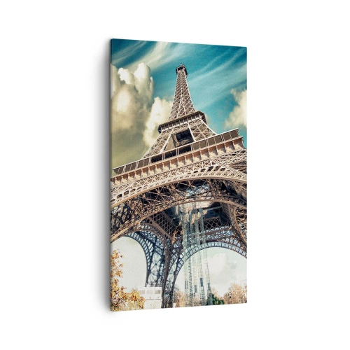 Lærredstryk - Billede på lærred - Og i efteråret i Paris... - 45x80 cm