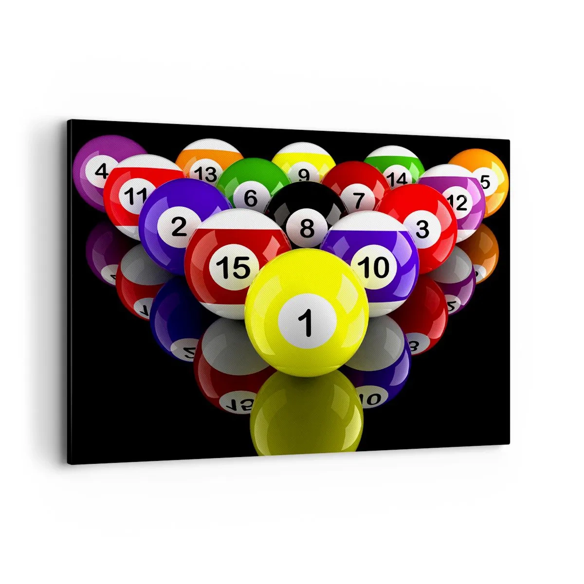 Lærredstryk - Billede på lærred - Forskellige farver af leg - 100x70 cm