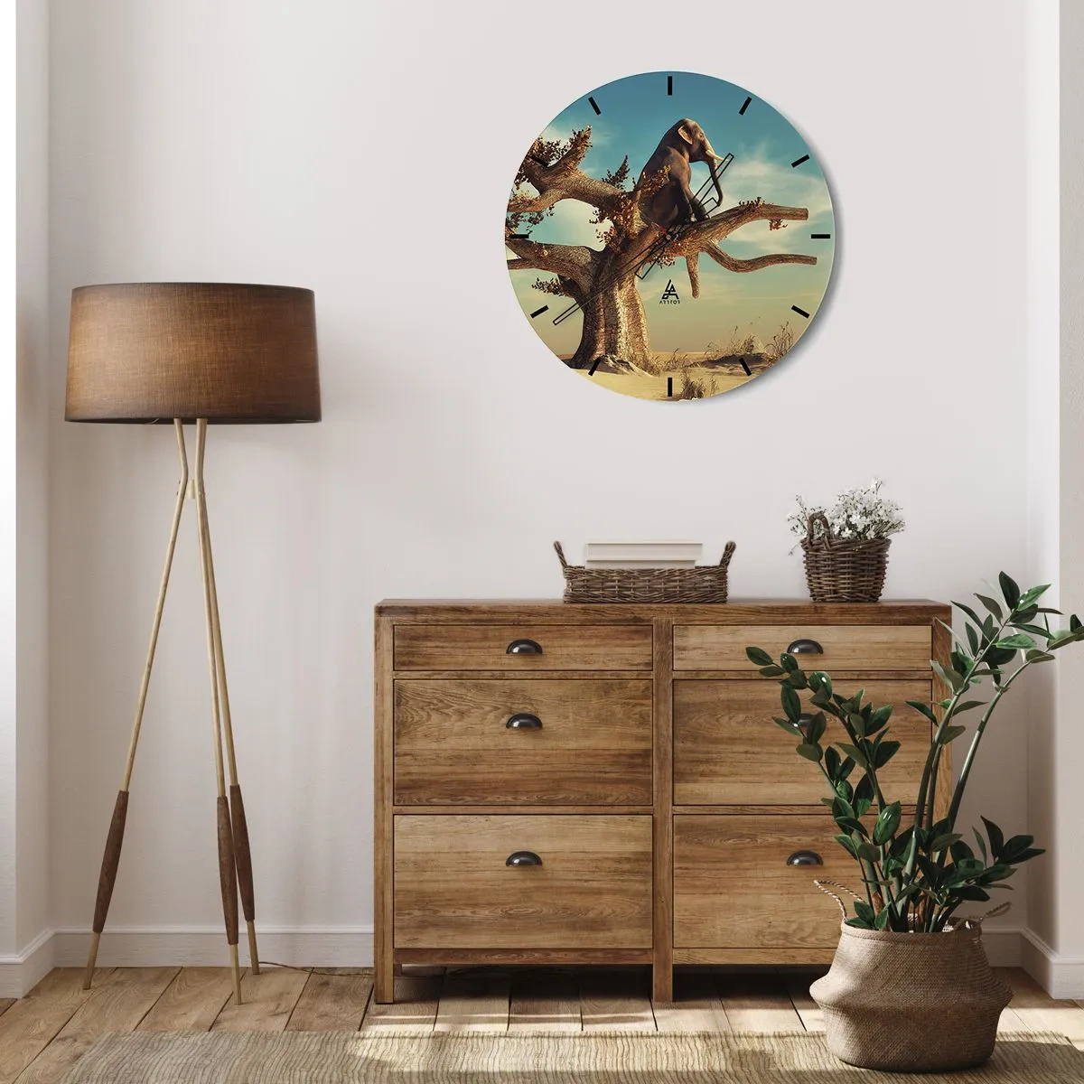 Vægur, Uret - Et nyt synspunkt - 30x30 cm