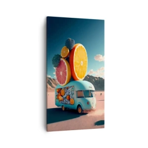 Lærredstryk - Billede på lærred - En smag af ferie - 45x80 cm
