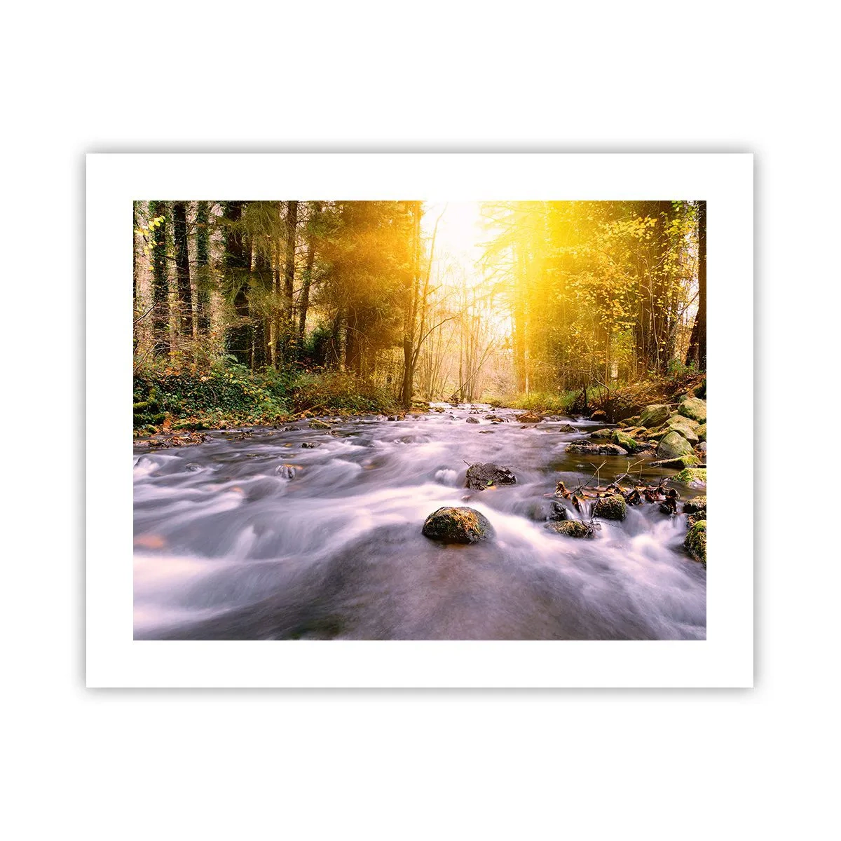 Plakat - Malachit i sølv- og guldfatning - 50x40 cm