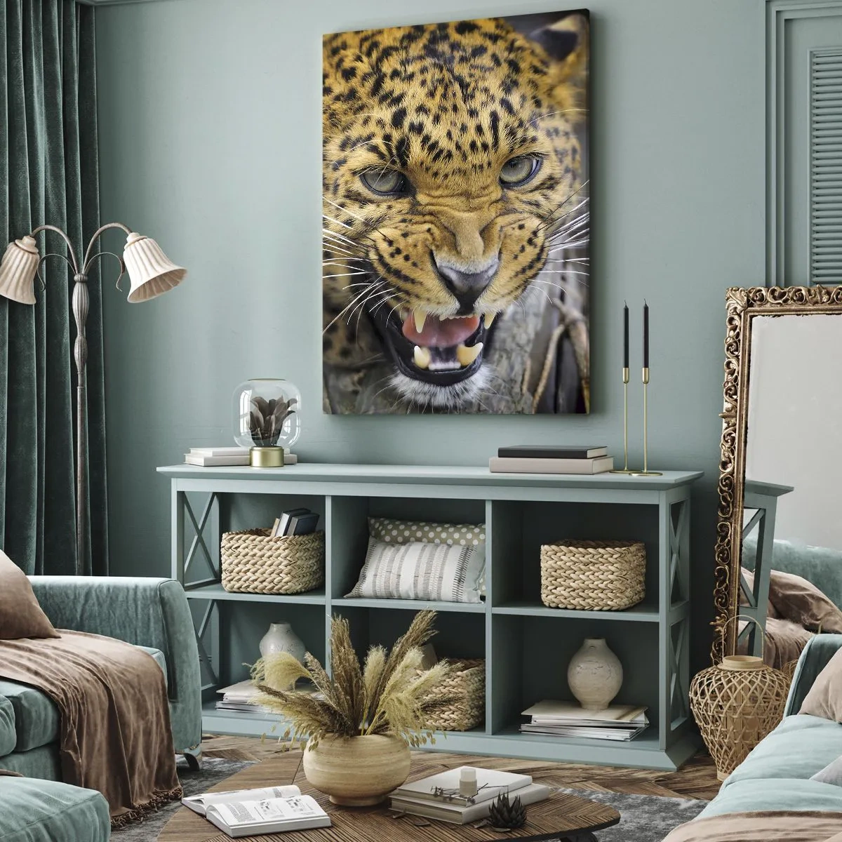 Lærredstryk - Billede på lærred - Kom ikke op, jeg advarer dig! - 50x70 cm