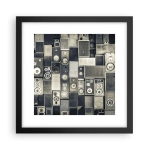 Plakat i sort ramme - Og alt er i orden - 30x30 cm