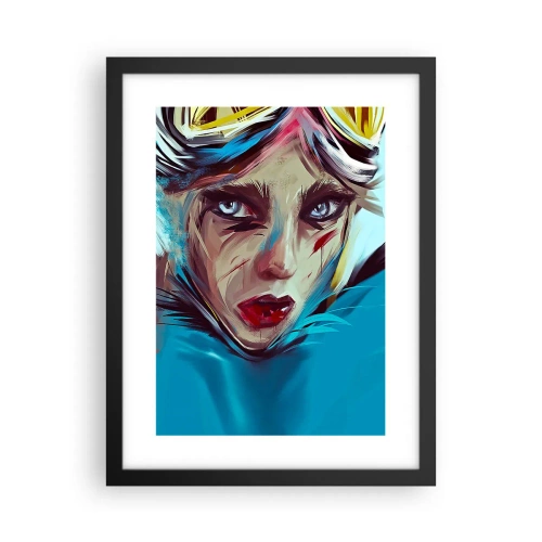 Plakat i sort ramme - Vejkriger - 30x40 cm