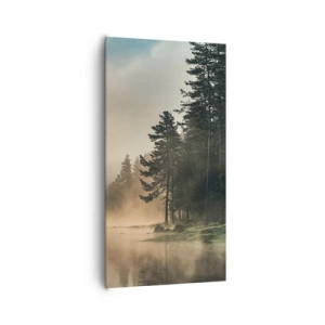 Lærredstryk - Billede på lærred - En dags fødsel - 65x120 cm