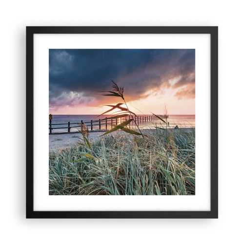 Plakat i sort ramme - Ikke passerer med vinden - 40x40 cm