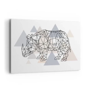 Lærredstryk - Billede på lærred - Kraftstruktur - 100x70 cm