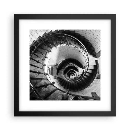 Plakat i sort ramme - Højt og højere - 30x30 cm