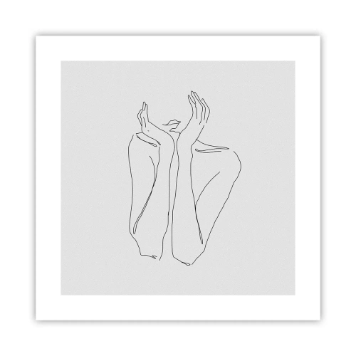 Plakat - Hvad piger drømmer om - 40x40 cm