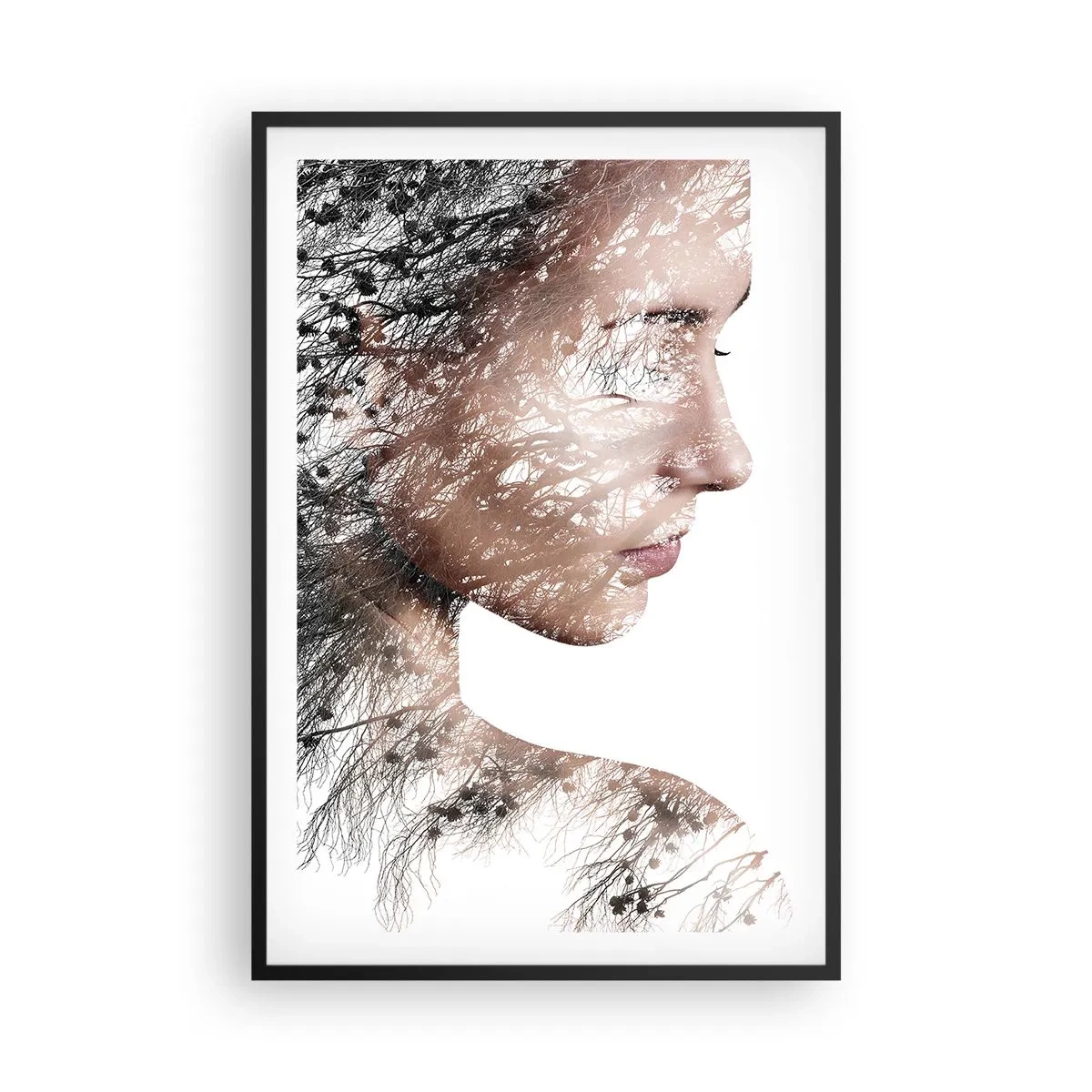 Plakat i sort ramme - Skovens ånd - 61x91 cm