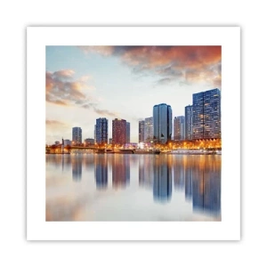 Plakat - Den monumentale ro i Paris - 40x40 cm