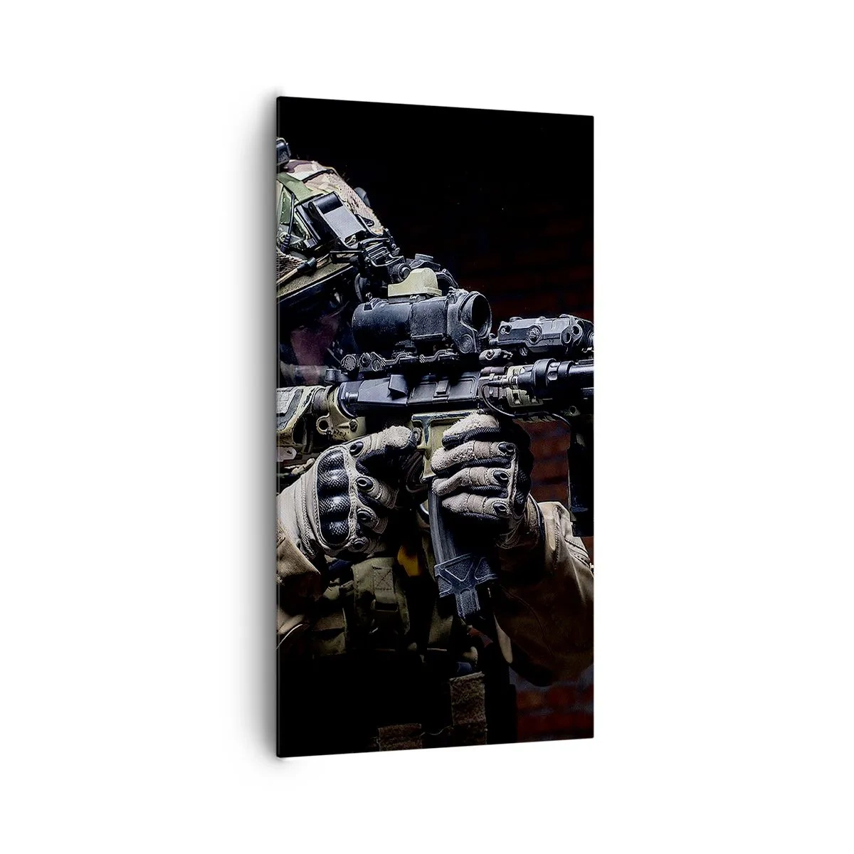 Lærredstryk - Billede på lærred - Dødeligt effektiv - 65x120 cm