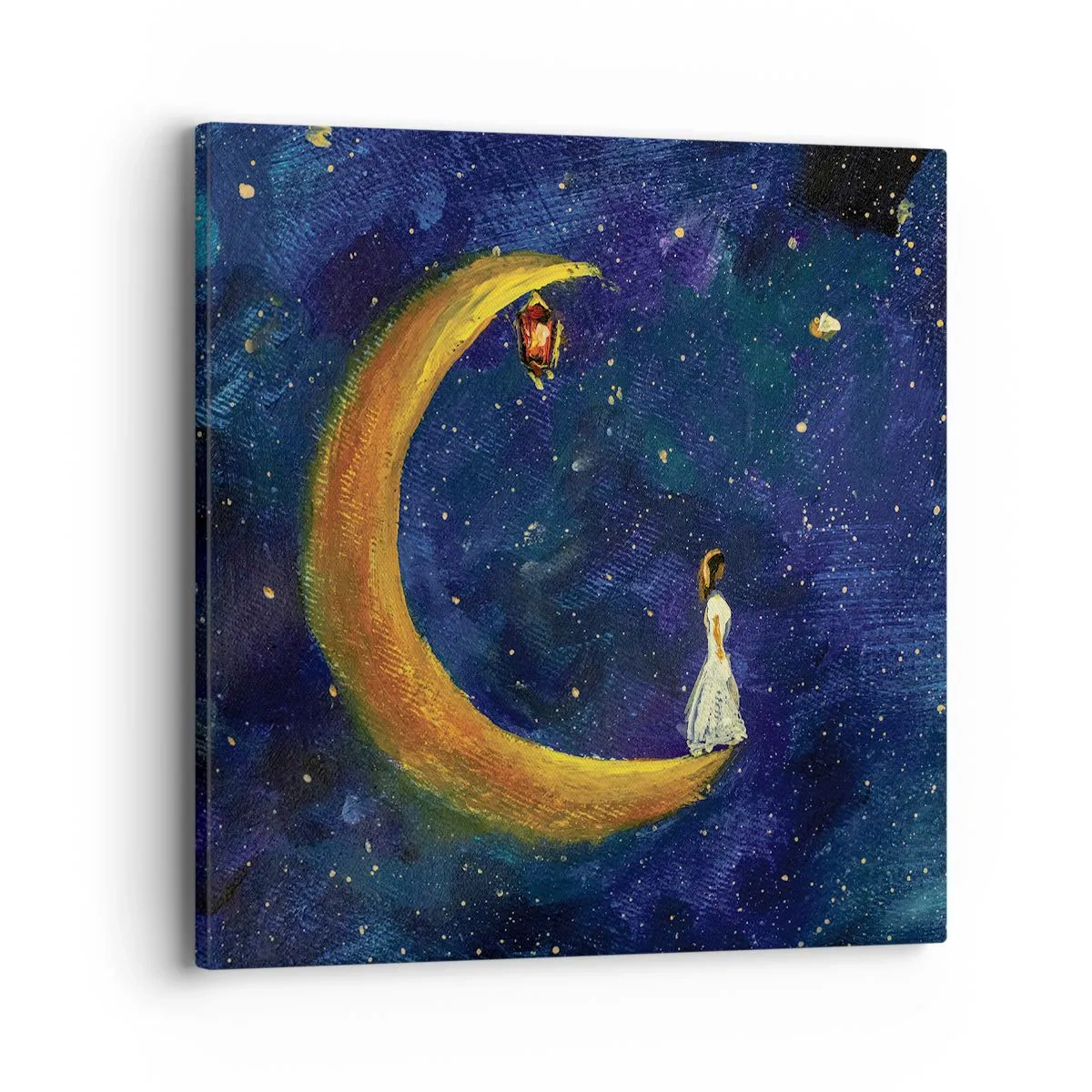 Lærredstryk - Billede på lærred - Kald på verden - 40x40 cm