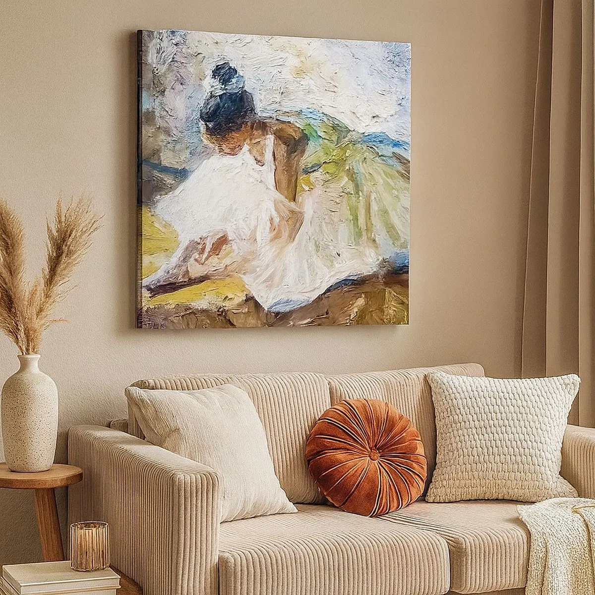 Lærredstryk - Billede på lærred - Fra et maleri af Degas - 30x30 cm