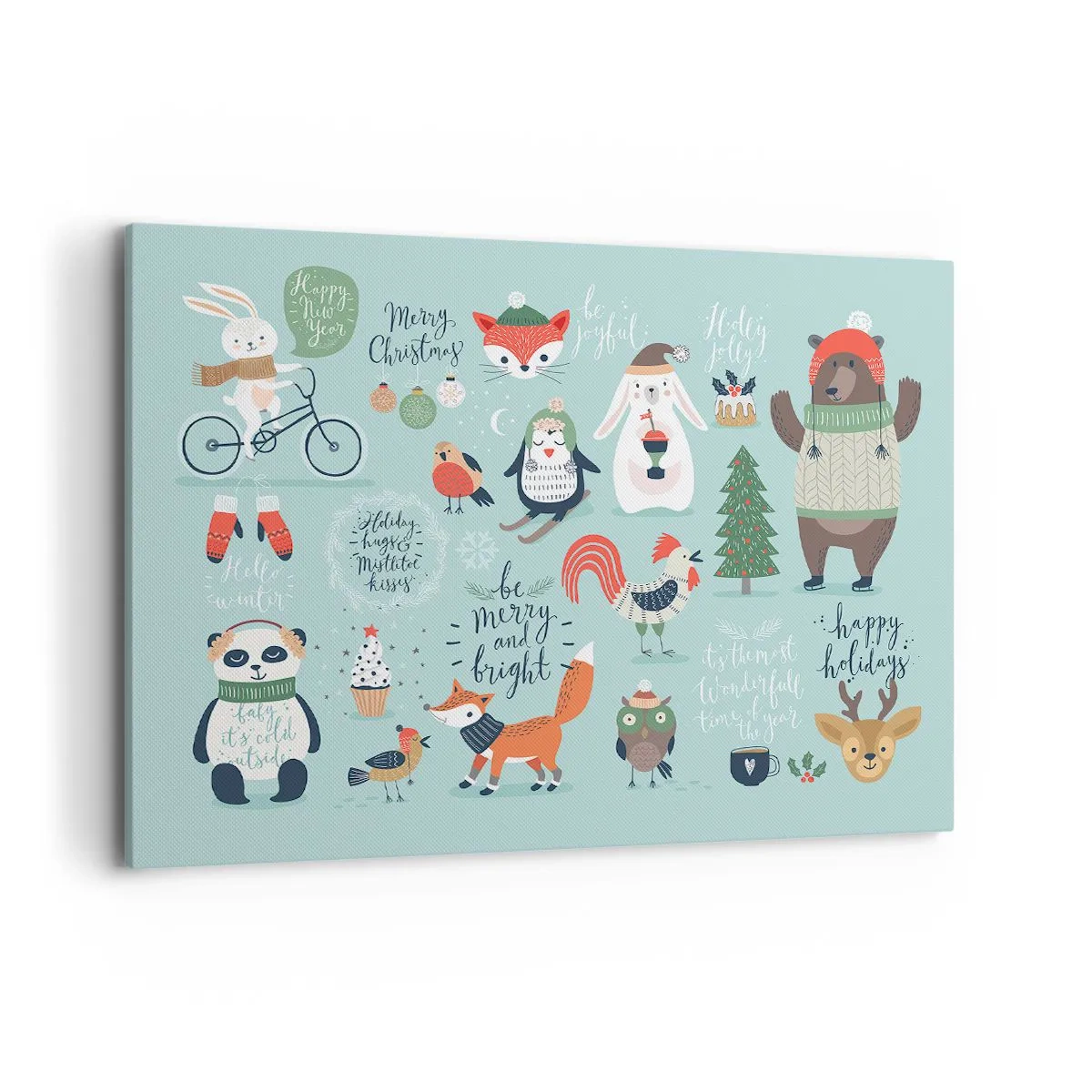 Lærredstryk - Billede på lærred - Må det altid være jul allerede nu! - 100x70 cm