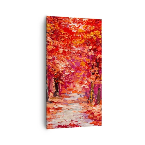 Lærredstryk - Billede på lærred - Efterårets indtryk - 55x100 cm