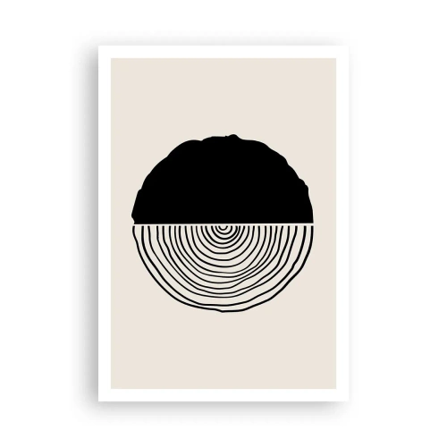 Plakat - Halvt og halvt - 70x100 cm