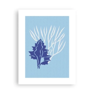 Plakat - Bladformede former - 30x40 cm