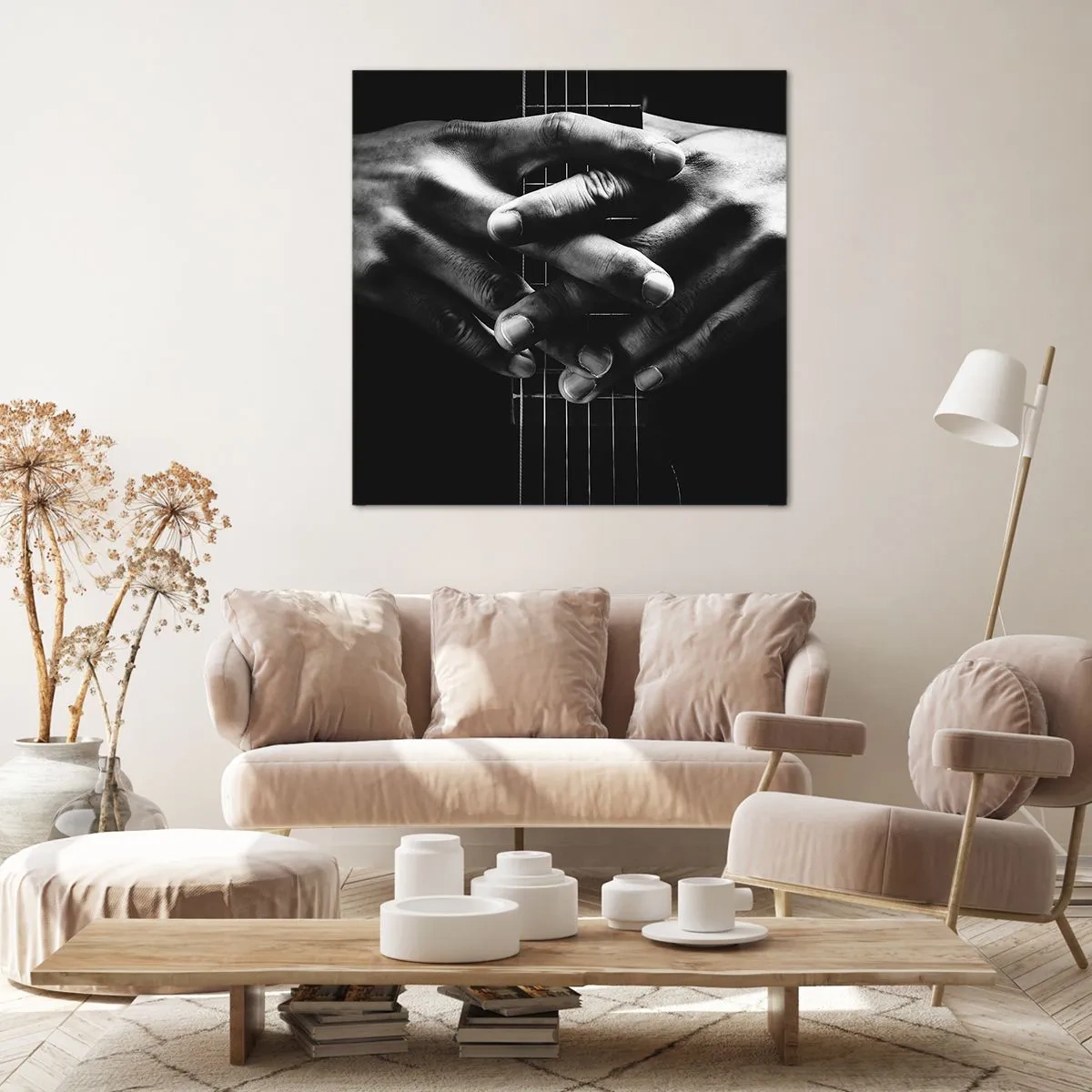 Lærredstryk - Billede på lærred - Kunstnerens bøn - 50x50 cm