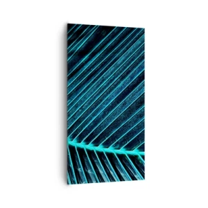 Lærredstryk - Billede på lærred - Tekstur af grønt - 65x120 cm