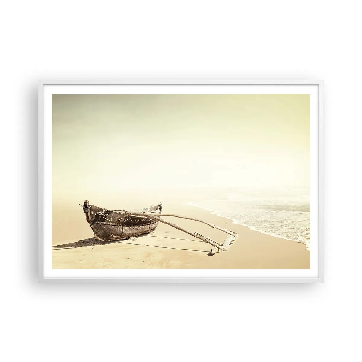 Plakat i hvid ramme - Et minde om Sydhavet - 100x70 cm