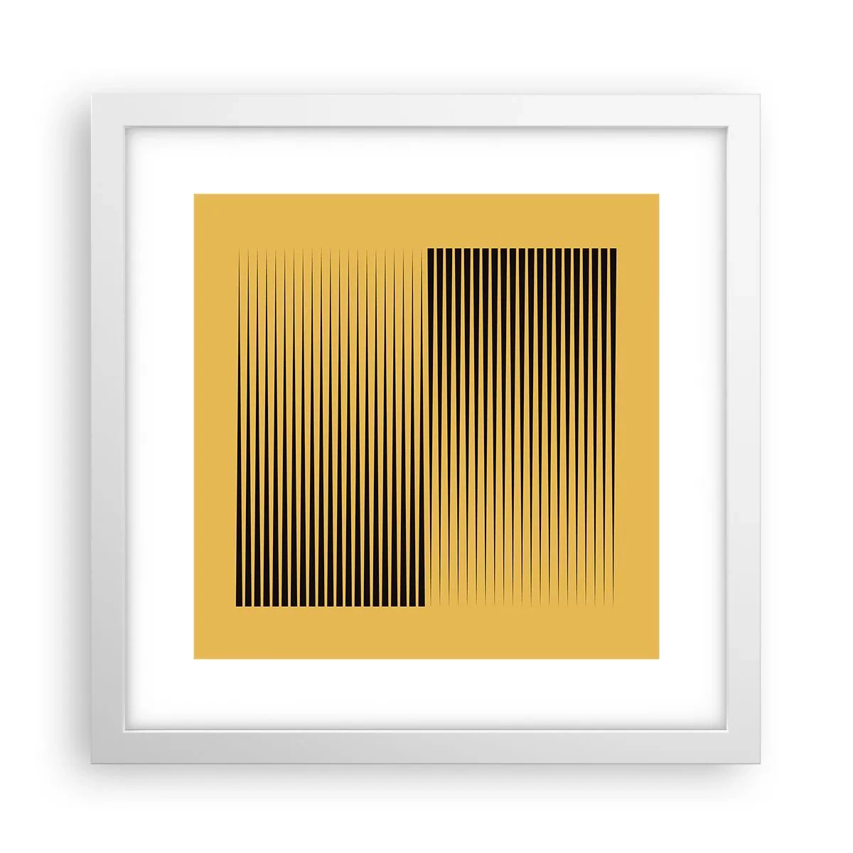 Plakat i hvid ramme - Modsætningernes kvadrat - 30x30 cm