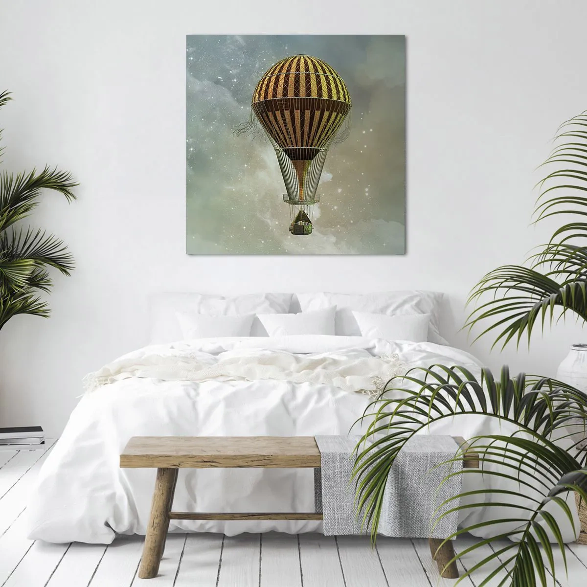 Lærredstryk - Billede på lærred - Banebrydende flyvninger - 40x40 cm