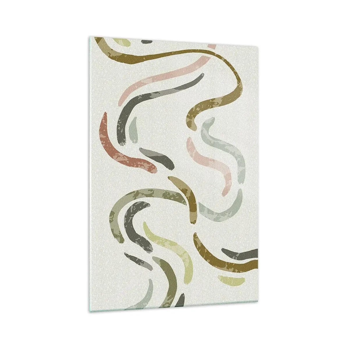 Billede på glas - Abstraktionens glade dans - 70x100 cm