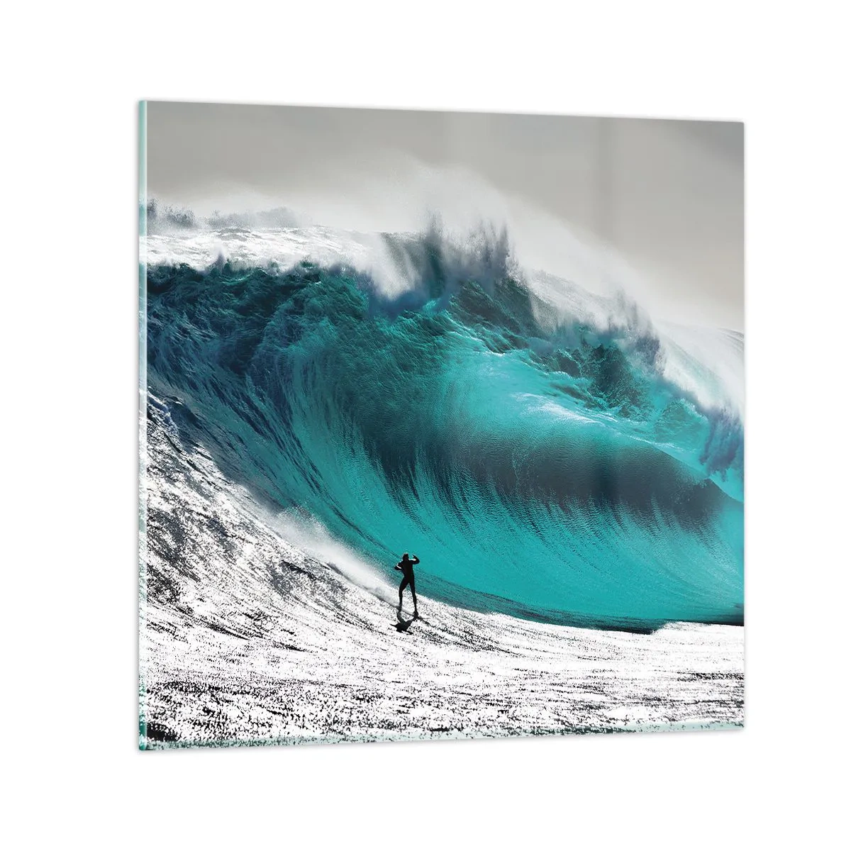 Billede på glas - Udfordring accepteret - 50x50 cm