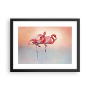 Plakat i sort ramme - I farven af den nedgående sol - 40x30 cm