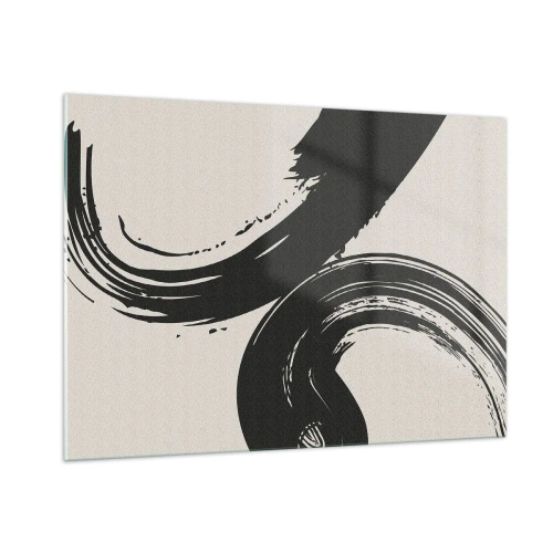 Billede på glas - Fejende og cirkulær - 100x70 cm