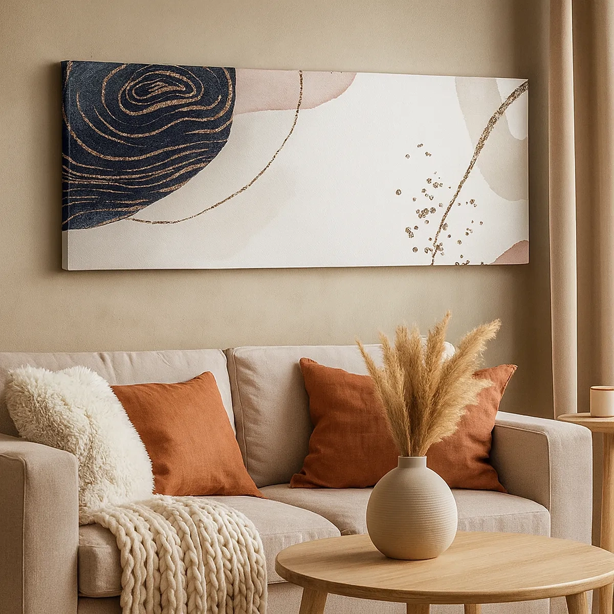 Lærredstryk - Billede på lærred - Alt flyder - 30x30 cm