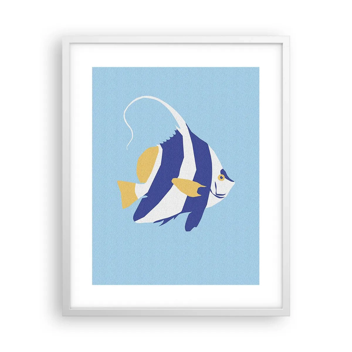 Plakat i hvid ramme - Savner tropisk vand - 40x50 cm