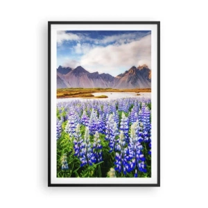 Plakat i sort ramme - Styrke og strenghed ved siden af blidhed - 61x91 cm