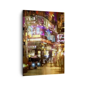 Lærredstryk - Billede på lærred - I et hav af lys - 50x70 cm