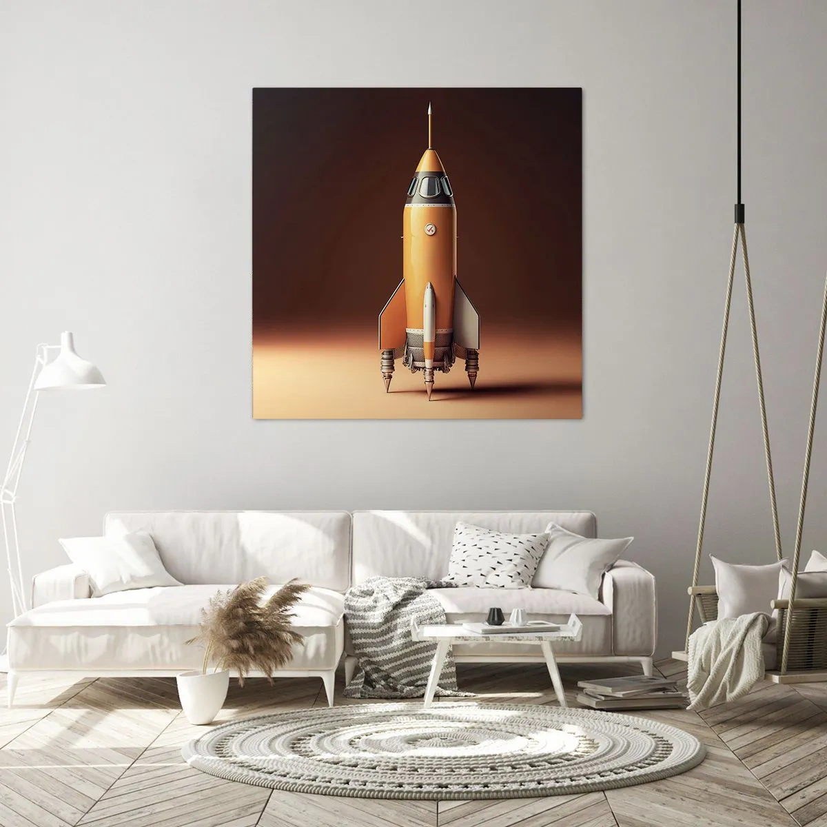 Lærredstryk - Billede på lærred - Det begynder med en drøm - 40x40 cm