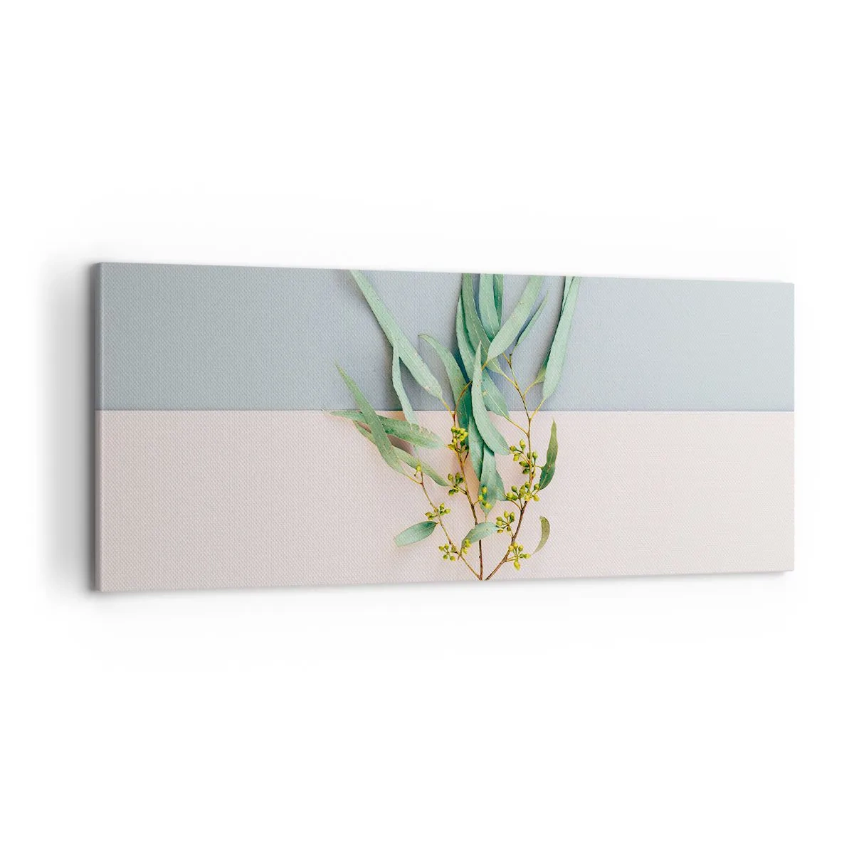 Lærredstryk - Billede på lærred - Pastelfarvernes subtilitet - 100x40 cm